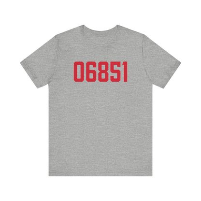 06851 Norwalk Connecticut Zip Code Unisex Jersey Short Sleeve T-Shirt