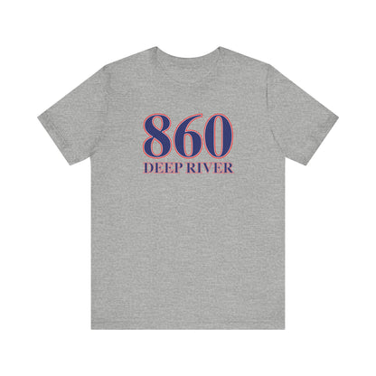 860 Deep River Red White & Blue Unisex Jersey Short Sleeve T-Shirt