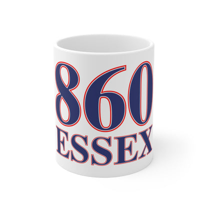 860 Essex Red, White & Blue Mug 11oz
