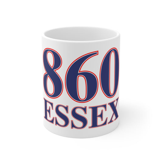 860 Essex Red, White & Blue Mug 11oz
