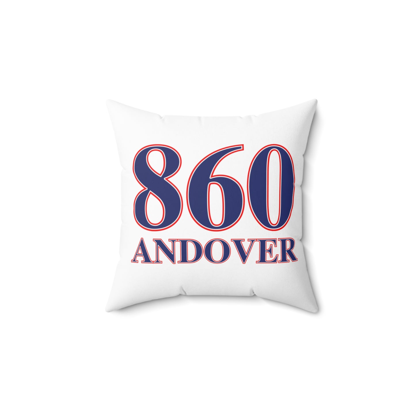 860 Andover Red, White & Blue Spun Polyester Square Pillow