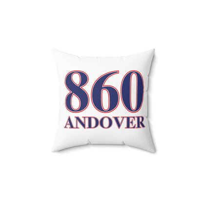 860 Andover Red, White & Blue Spun Polyester Square Pillow