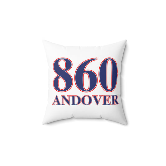 860 Andover Red, White & Blue Spun Polyester Square Pillow