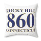Rocky Hill 860 Connecticut Polyester Square Pillow