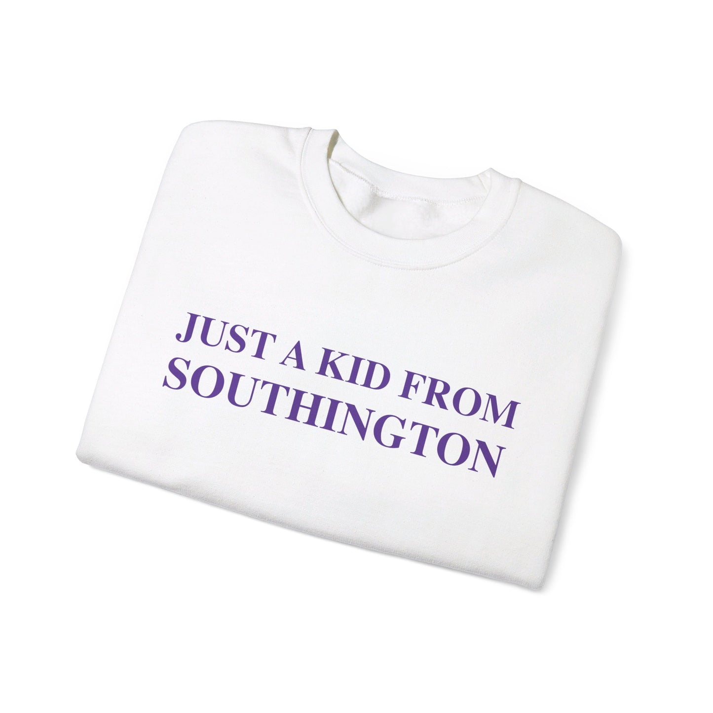 Just a kid from Southington Unisex Heavy Blend™ Crewneck Sweatshirt