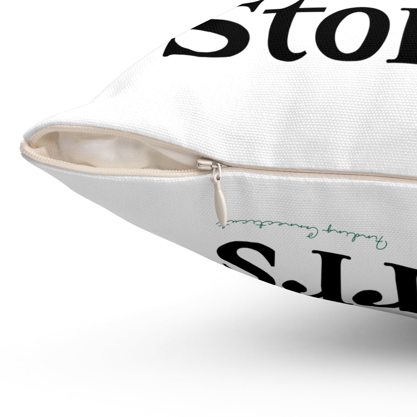 I Clover Storrs Spun Polyester Square Pillow