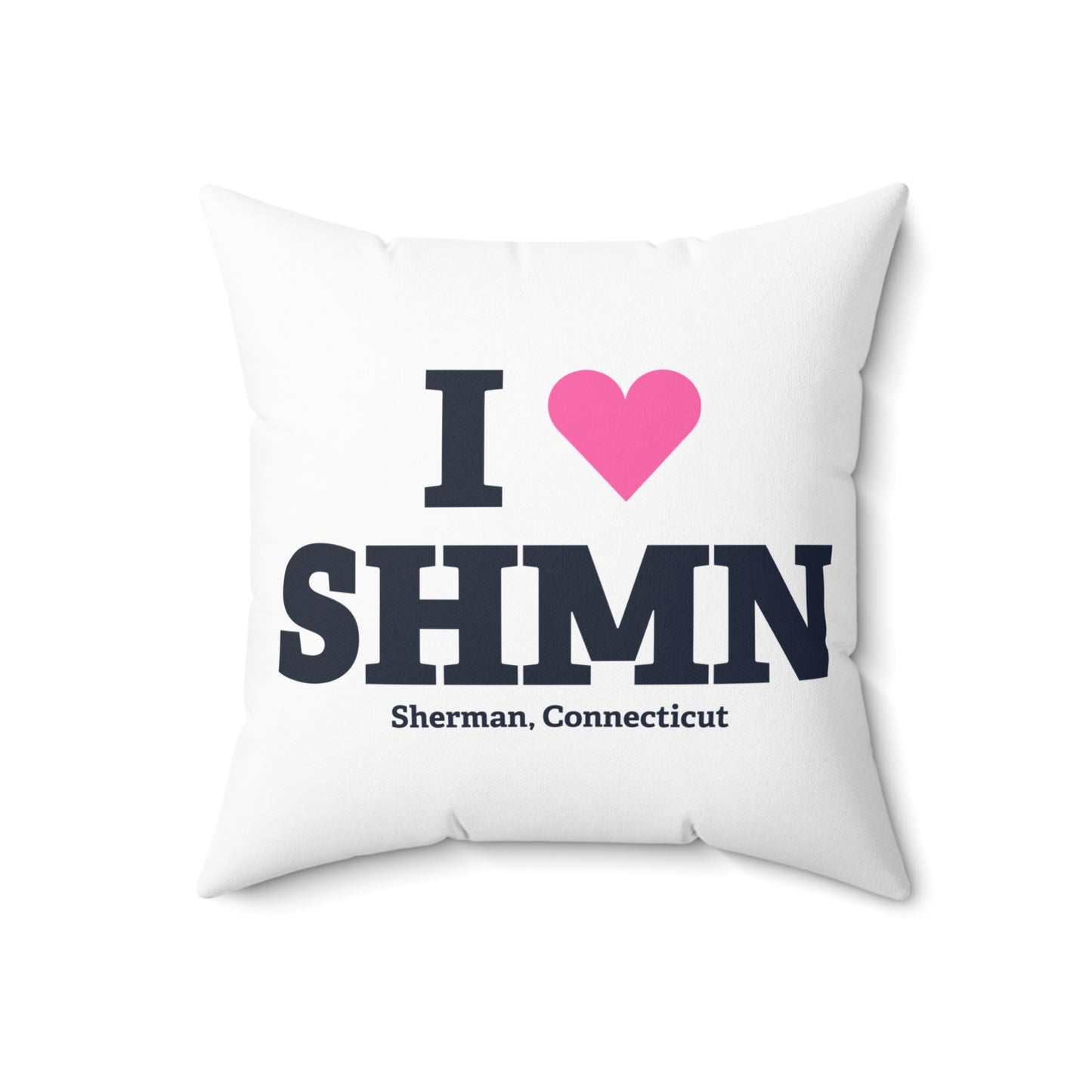 I Heart SHMN Spun Polyester Square Pillow