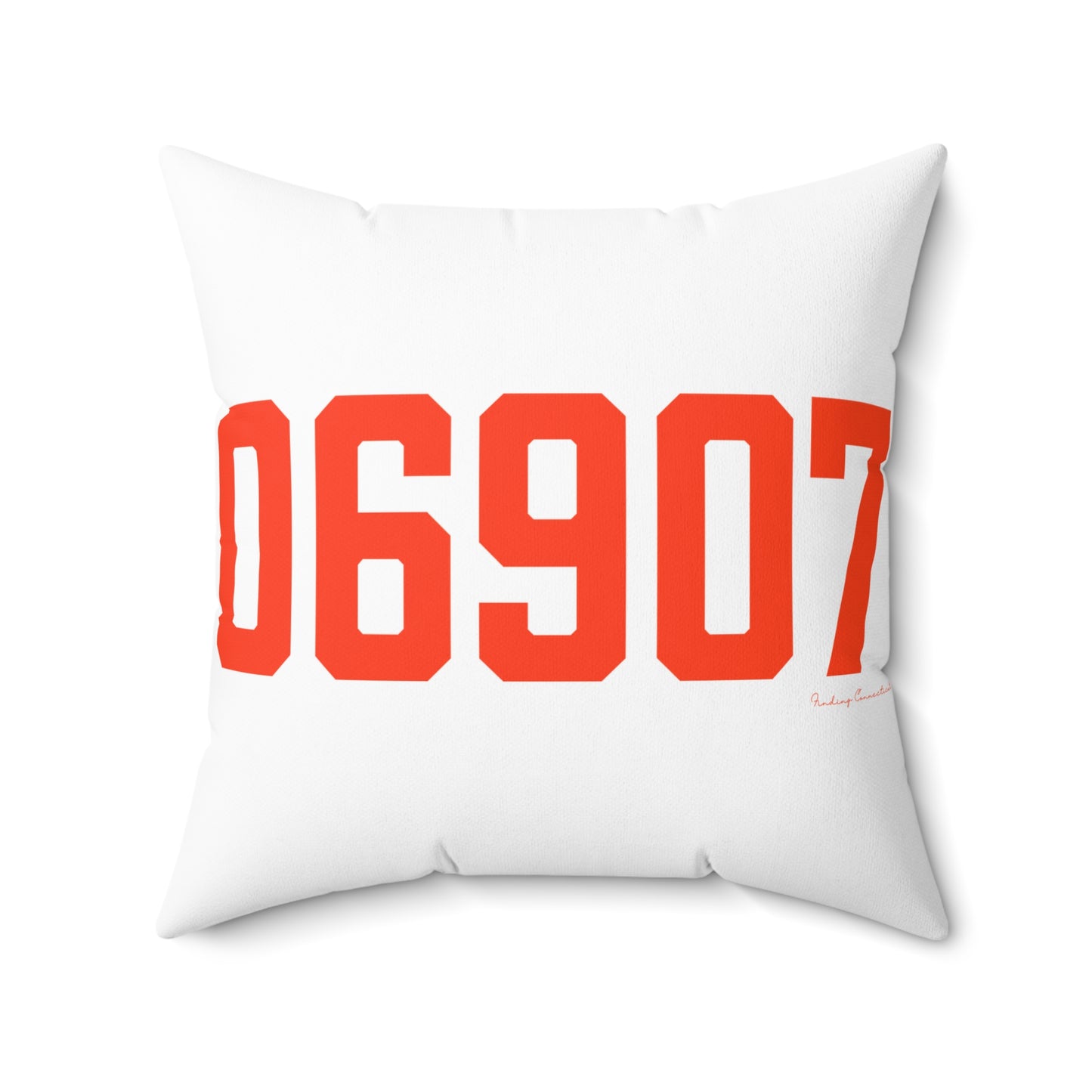 06907 Stamford Connecticut Zip Code Spun Polyester Square Pillow