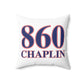 860 Chaplin Red, White & Blue Spun Polyester Square Pillow