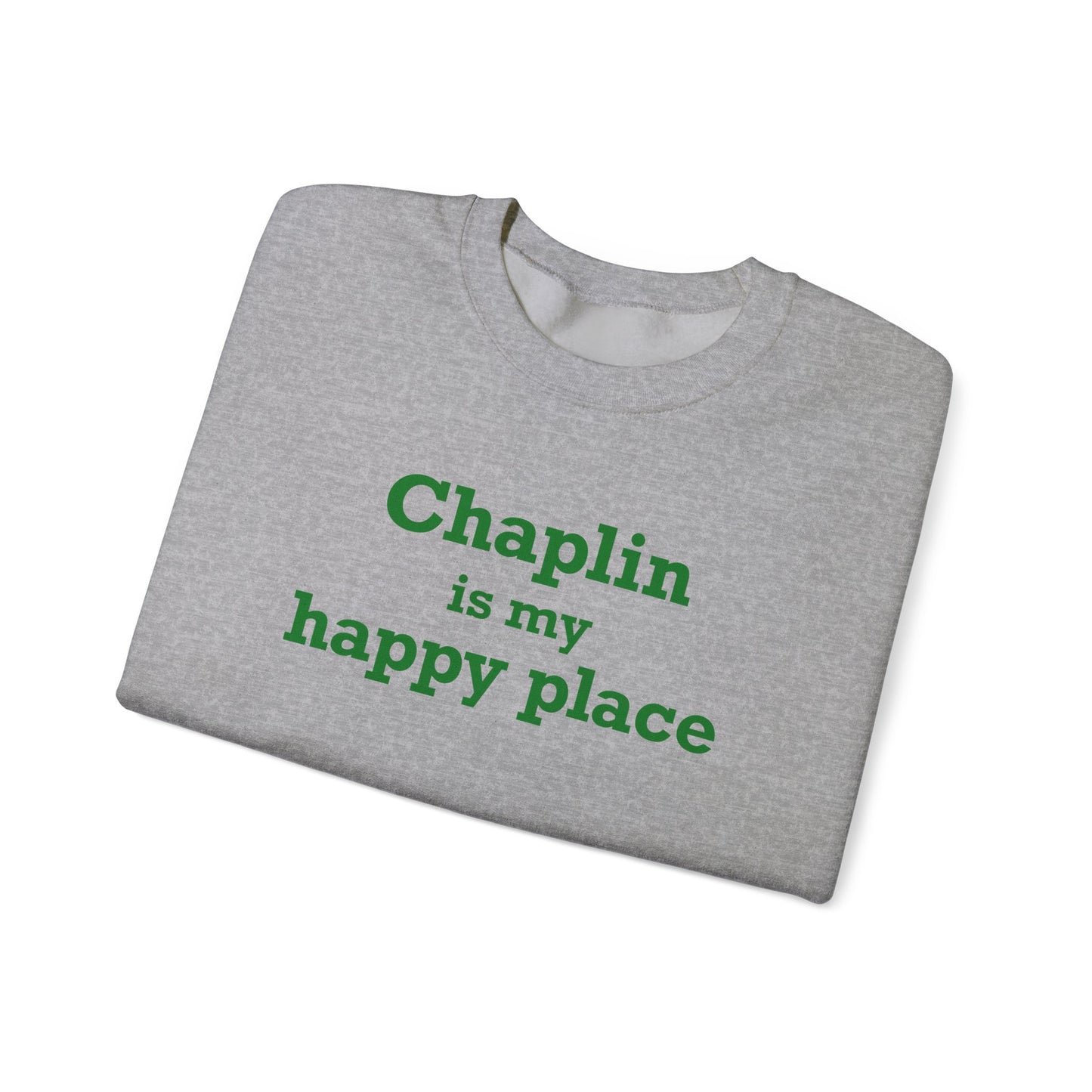 Chaplin is My Happy Place Unisex Heavy Blend™ Crewneck Sweatshirt