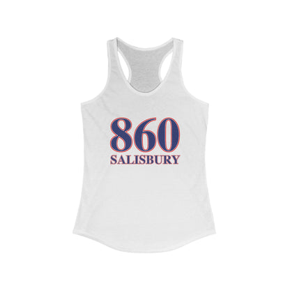 860 Salisbury Red White & Blue Women's Ideal Racerback Tank Top