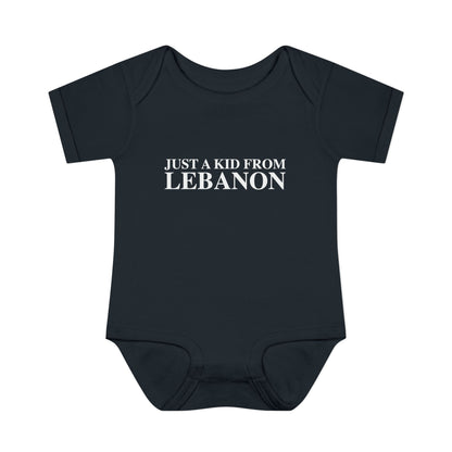 Just a kid from Lebanon Infant Baby Rib Bodysuit