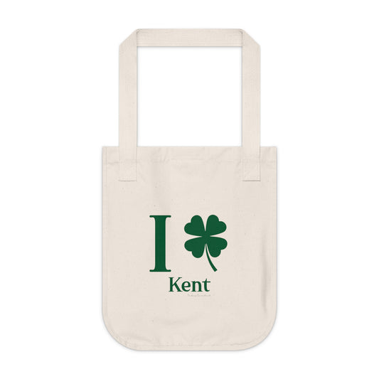 I Clover Kent Organic Canvas Tote Bag