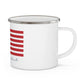 Wilton Connecticut Flag Enamel Camping Mug