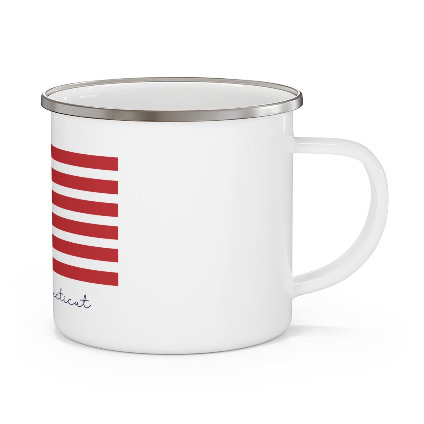 Wilton Connecticut Flag Enamel Camping Mug