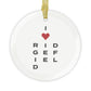 Ridgefield Vision Glass Ornaments