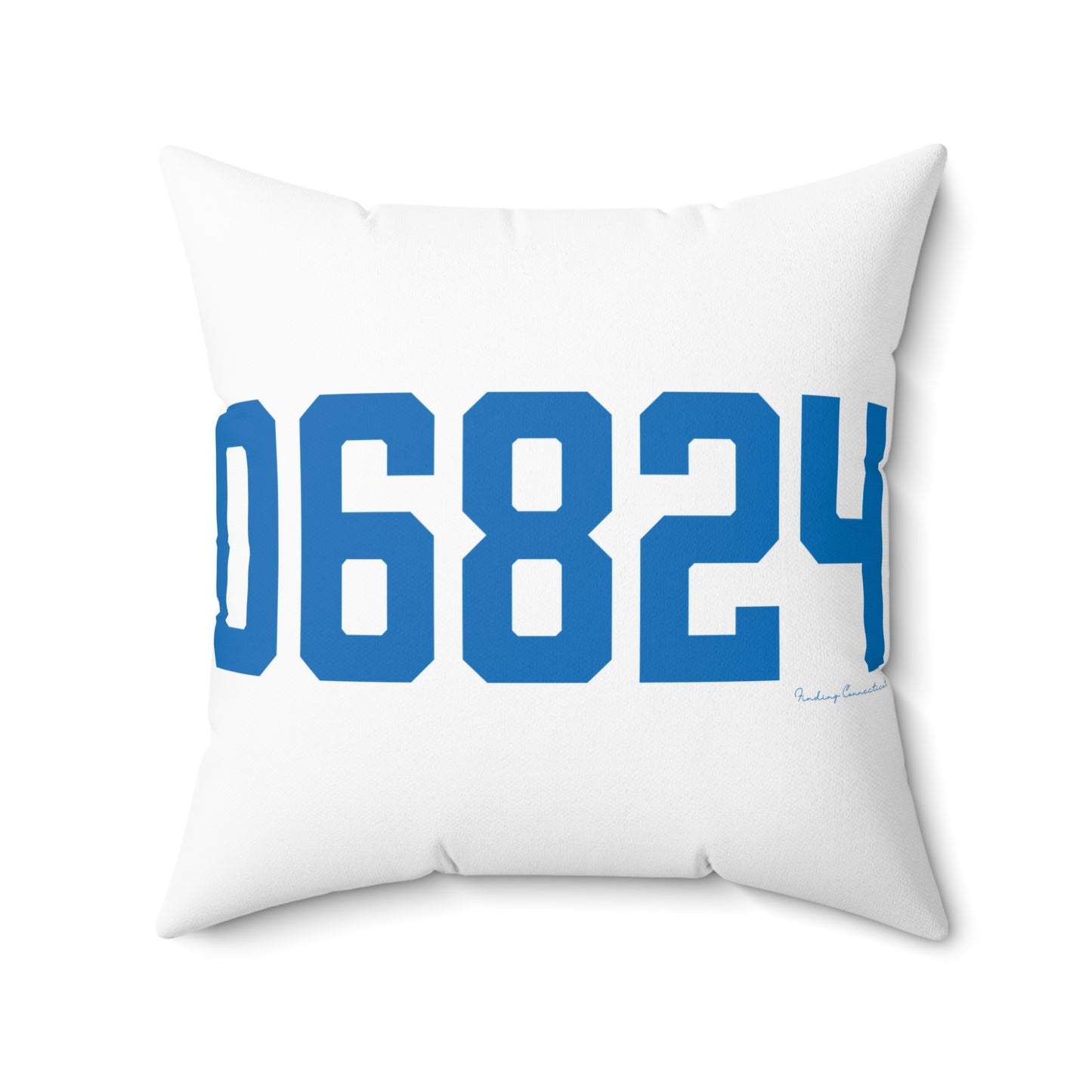 06824 Fairfield Connecticut Zip Code Spun Polyester Square Pillow