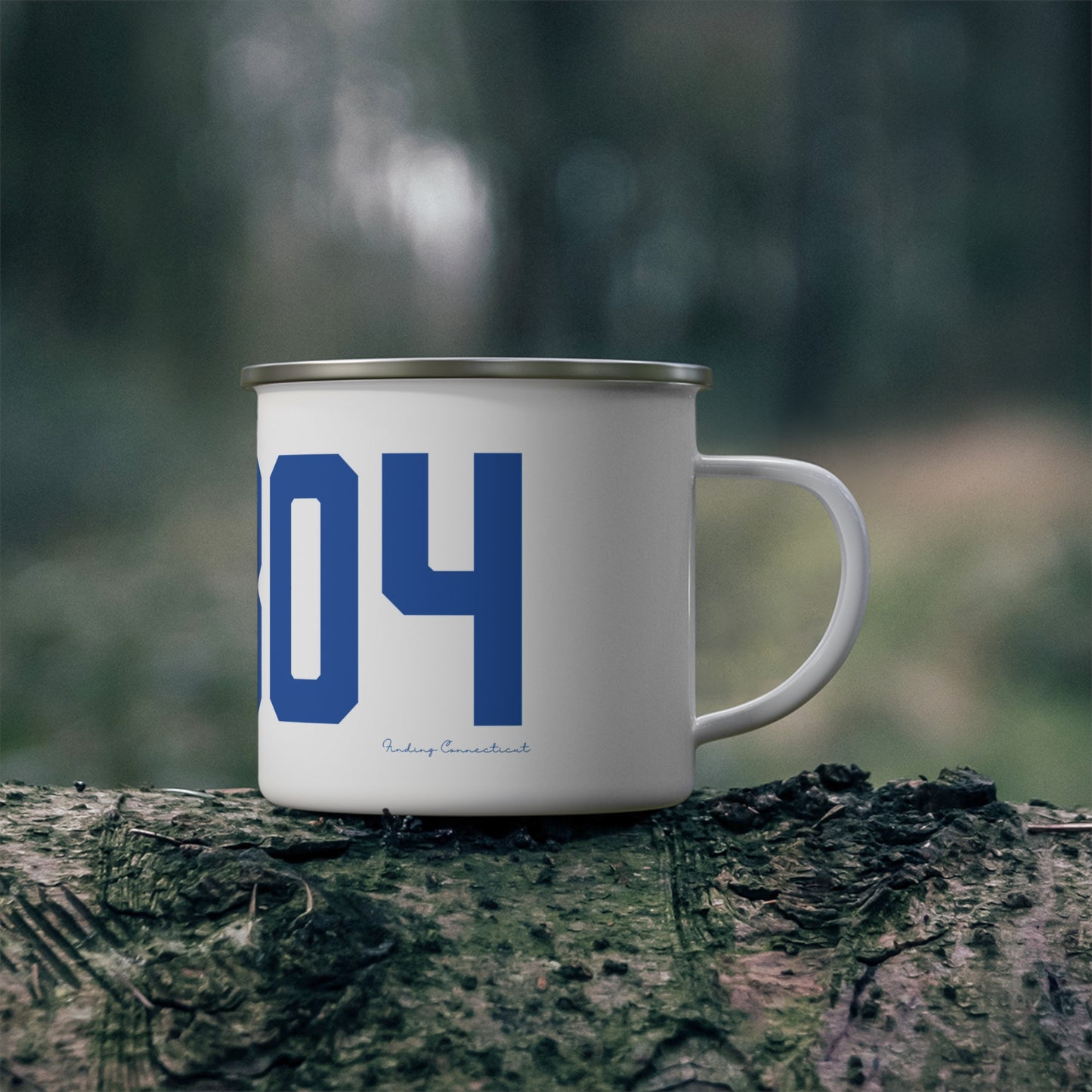 06804 Brookfield Connecticut Zip Code Enamel Camping Mug