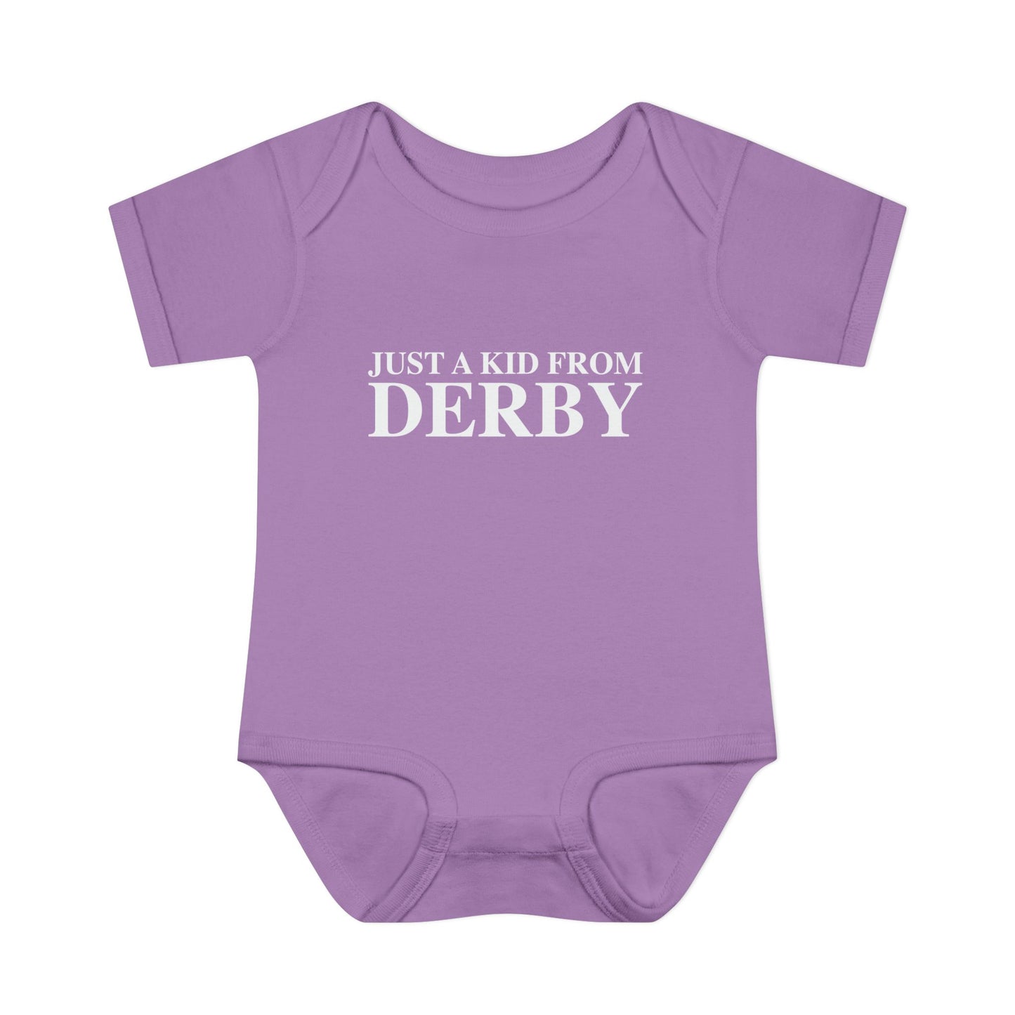 Just a kid from Derby Infant Baby Rib Bodysuit