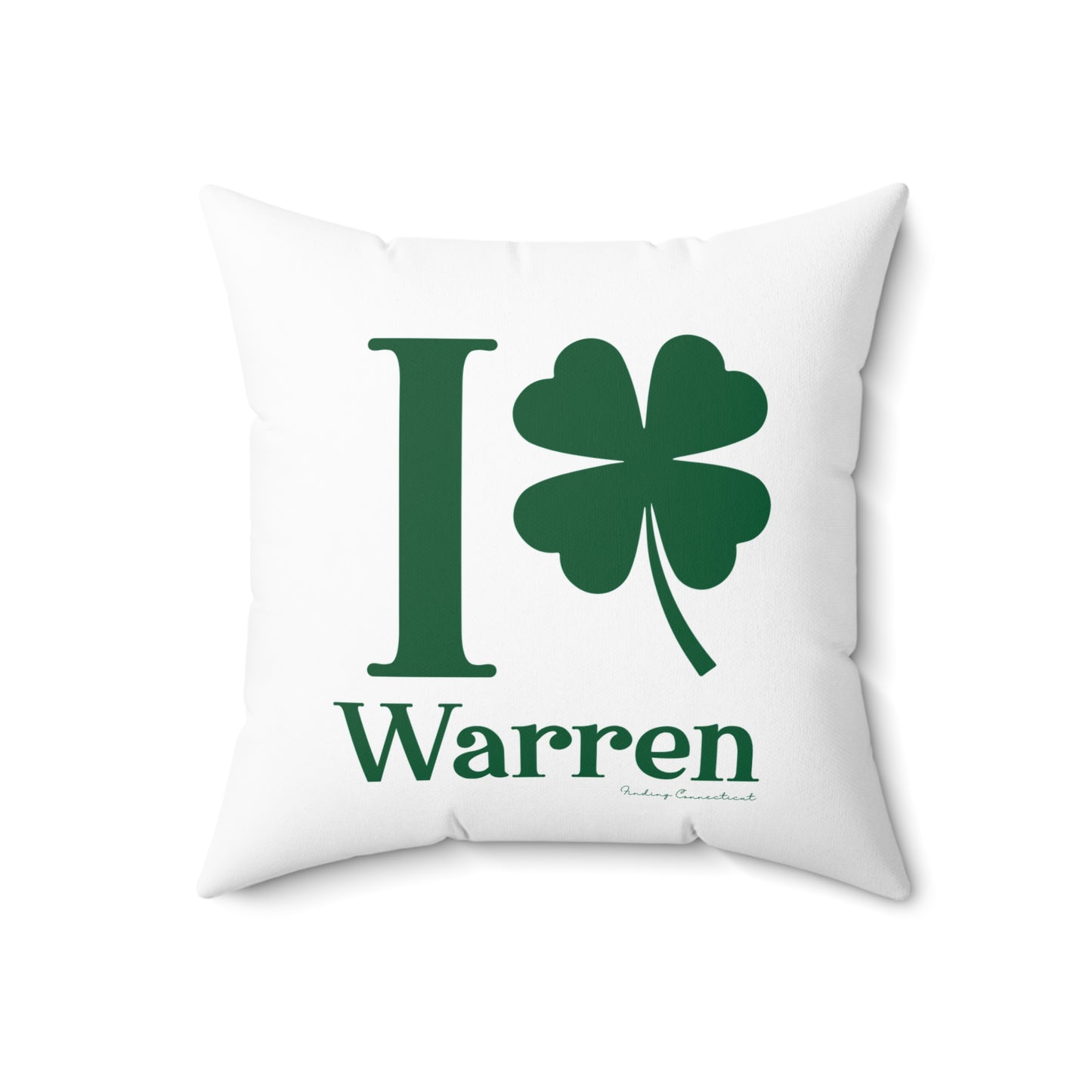 I Clover Warren Spun Polyester Square Pillow