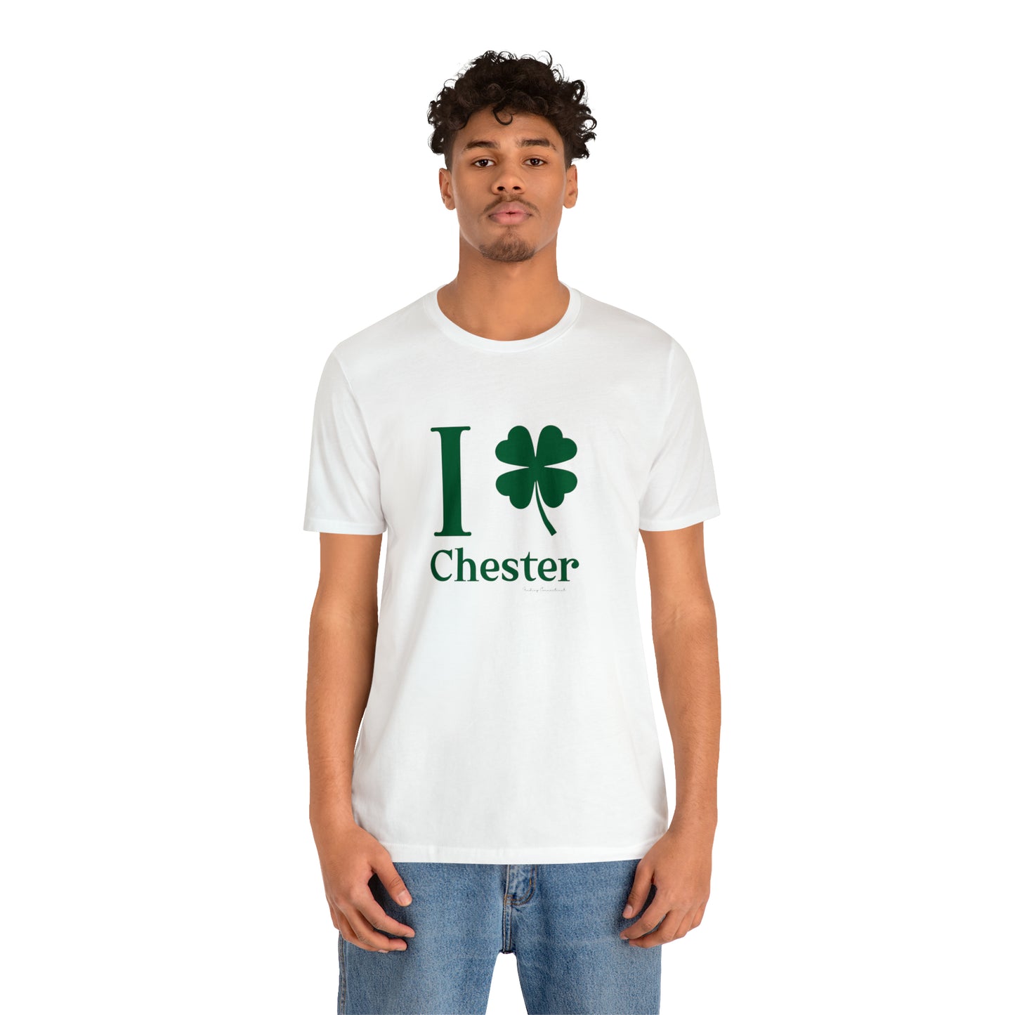 I Clover Chester Unisex Jersey Short Sleeve T-Shirt (green)