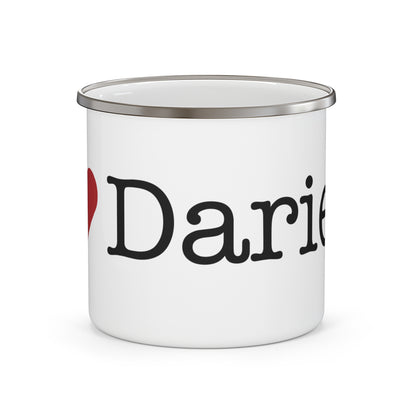I Heart Darien. Enamel Camping Mug