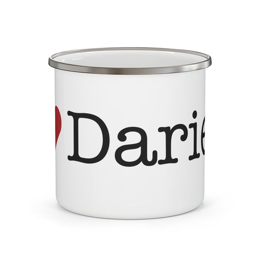 I Heart Darien. Enamel Camping Mug