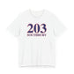 203 Southbury Red White & Blue Unisex Jersey Short Sleeve T-Shirt
