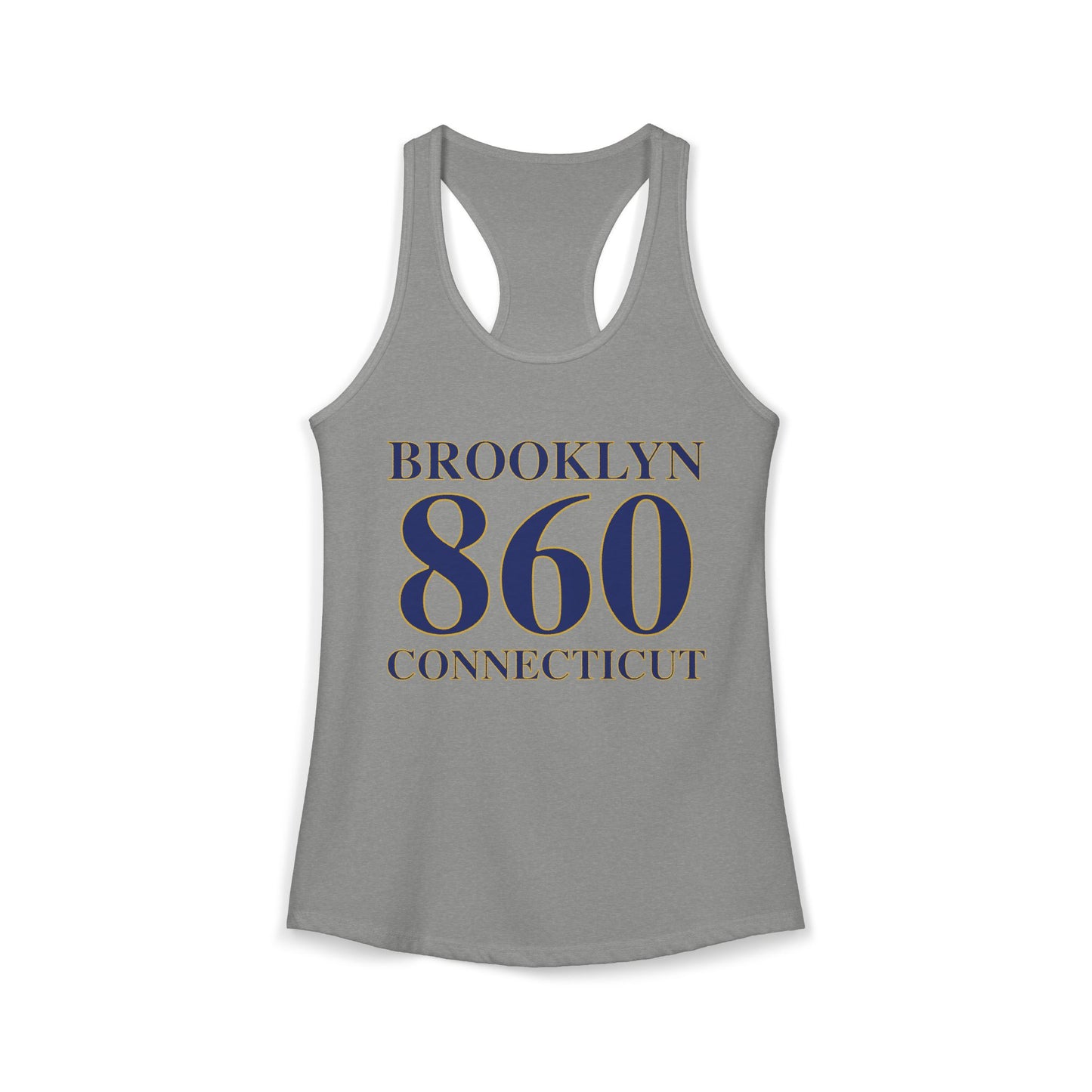 Brooklyn 860 Connecticut Women's Ideal Racerback Tank Top
