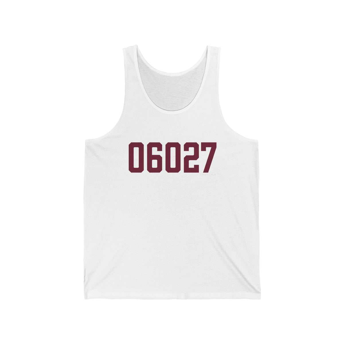 06027 Hartland Connecticut Zip Code Unisex Jersey Tank Top