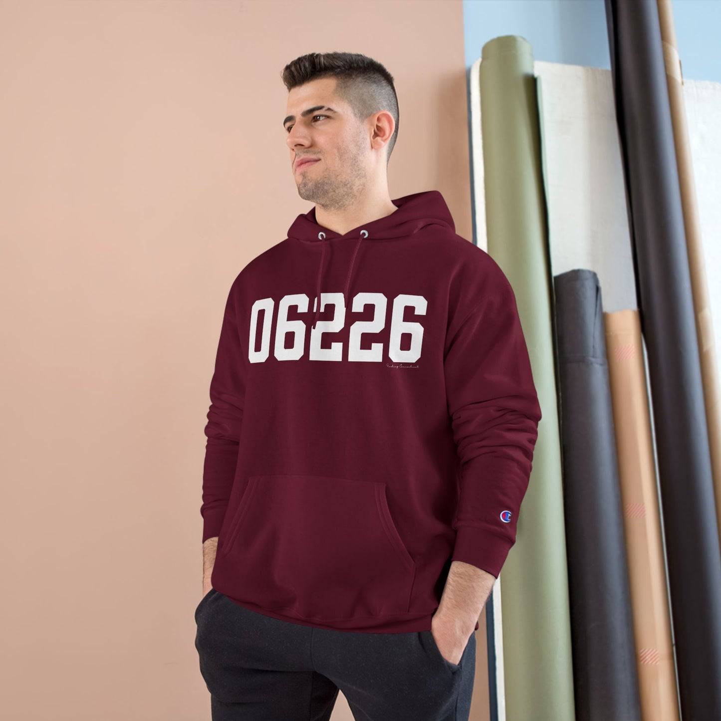 06226 Willimantic CT Zip Code Champion Hoodie