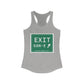 Vintage Exit 68N-E WCP Sign Women's Ideal Racerback Tank