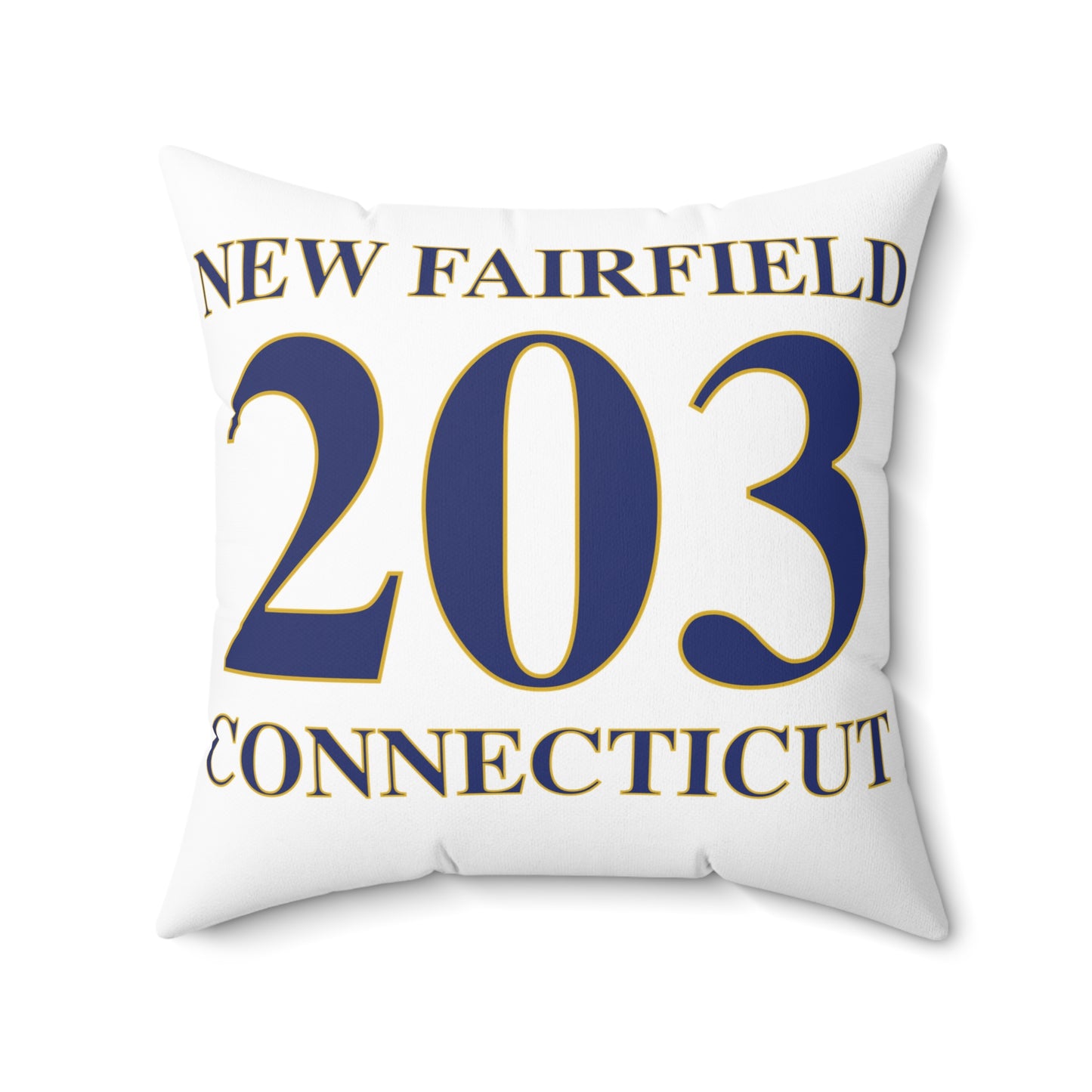 New Fairfield 203 Connecticut Spun Polyester Square Pillow