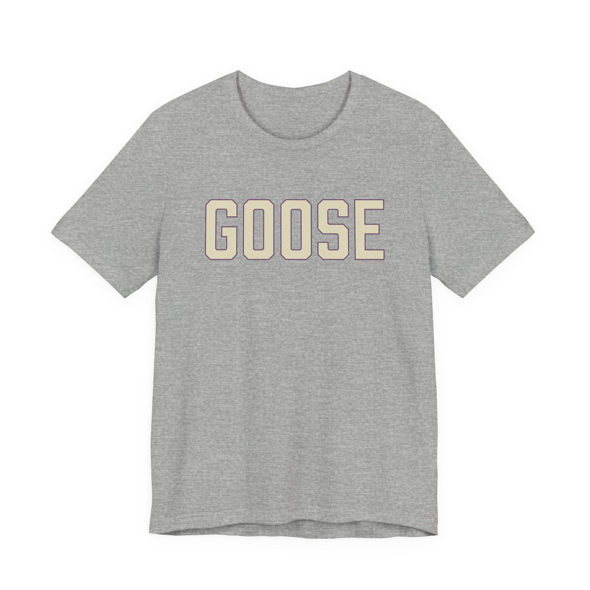 Goose Zip Code Cream & Purple Unisex Jersey Short Sleeve T-Shirt