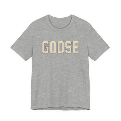 Goose Zip Code Cream & Purple Unisex Jersey Short Sleeve T-Shirt