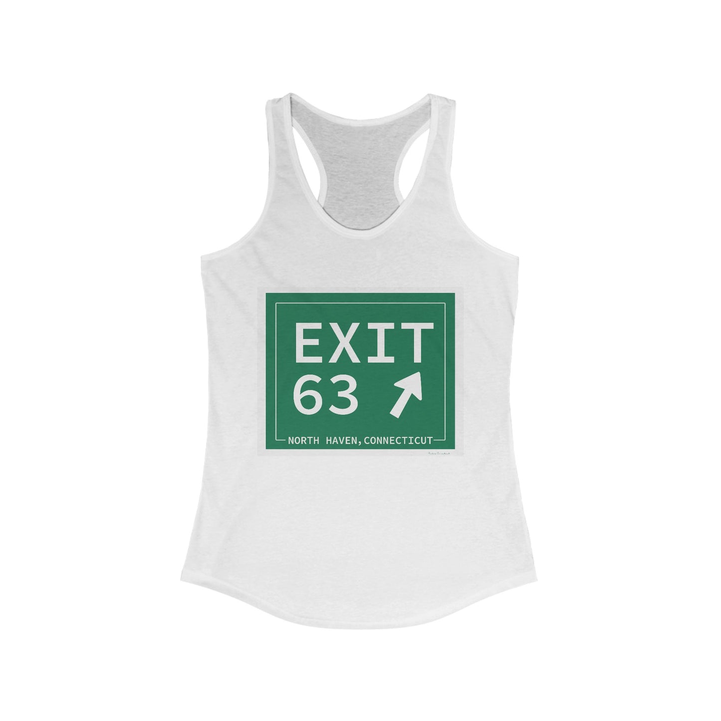 Vintage Exit 63 WCP Sign Women's Ideal Racerback Tank Top