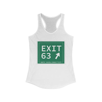 Vintage Exit 63 WCP Sign Women's Ideal Racerback Tank Top