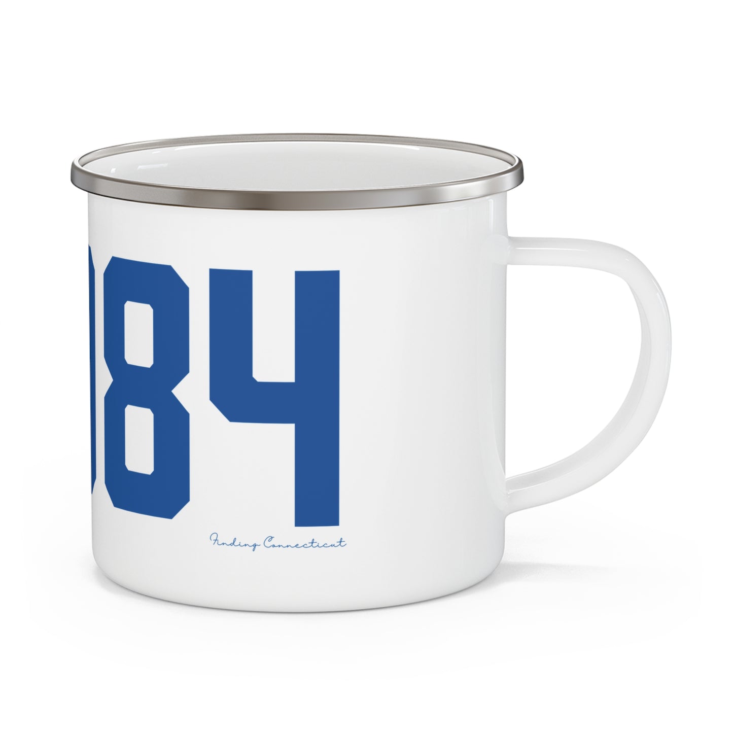 06084 Tolland Connecticut Zip Code Enamel Camping Mug