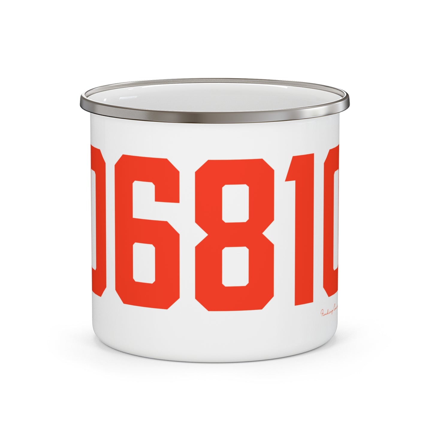 06810 Danbury Connecticut Zip Code Enamel Camping Mug