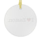I Heart Easton. Glass Ornaments
