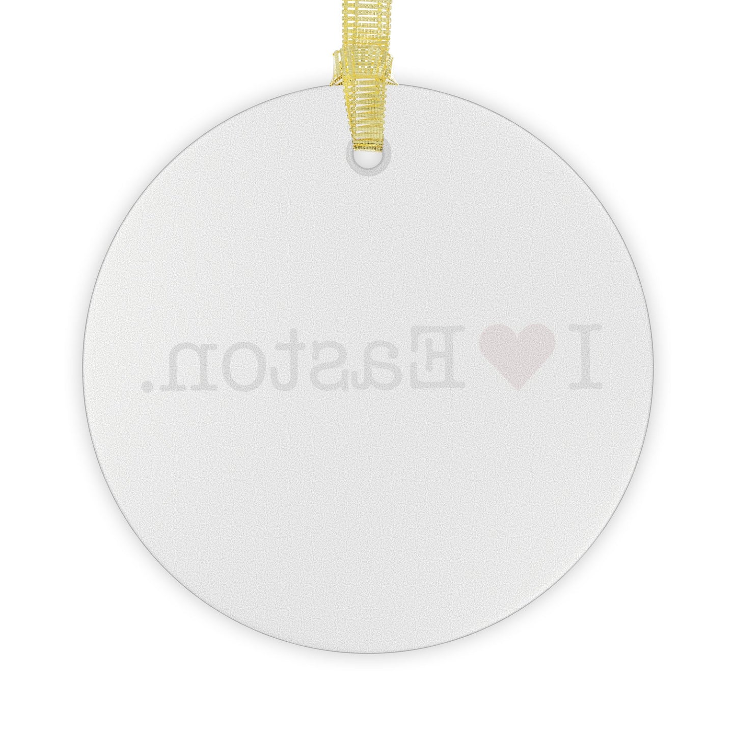 I Heart Easton. Glass Ornaments