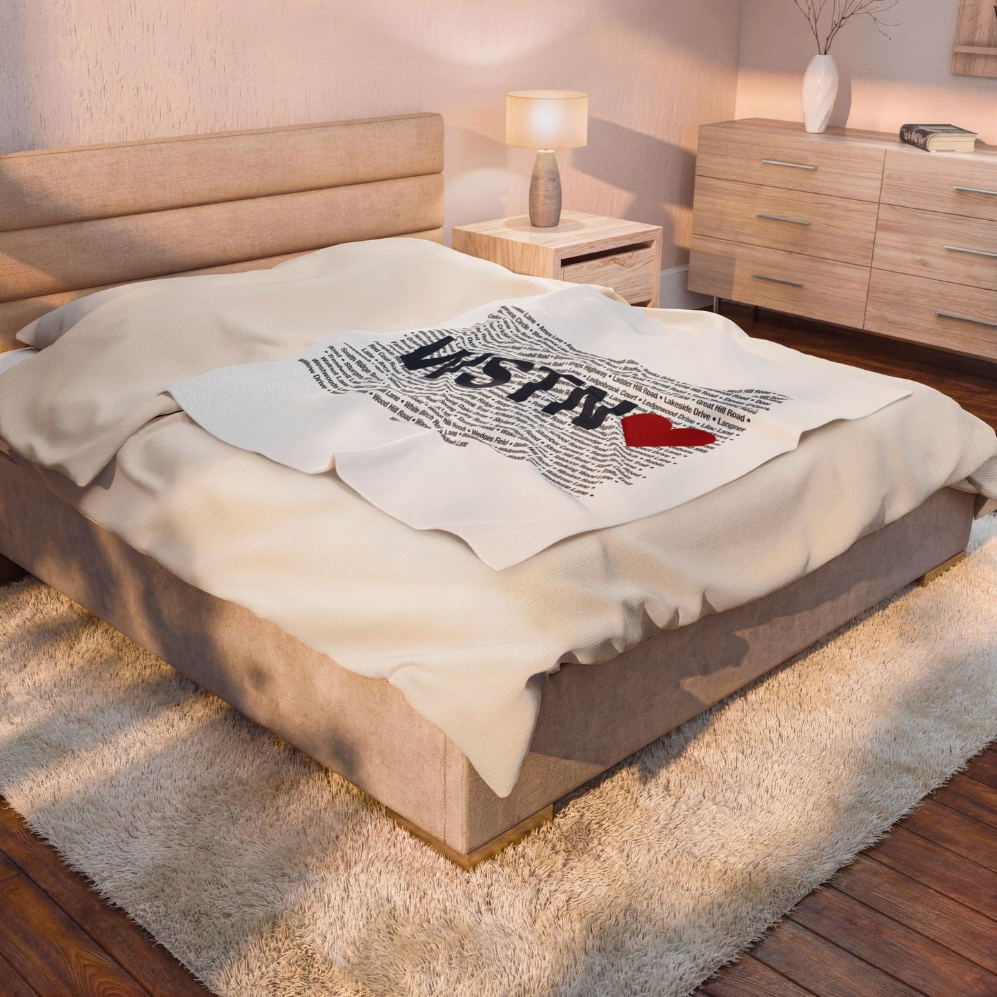 Weston Love Velveteen Plush Blanket