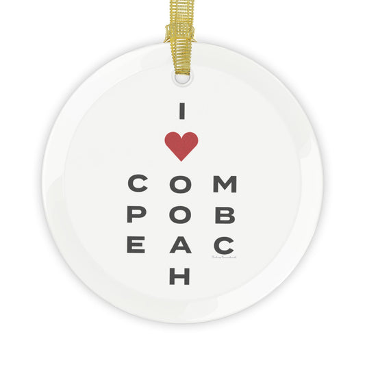 Compo Beach Vision Glass Ornaments