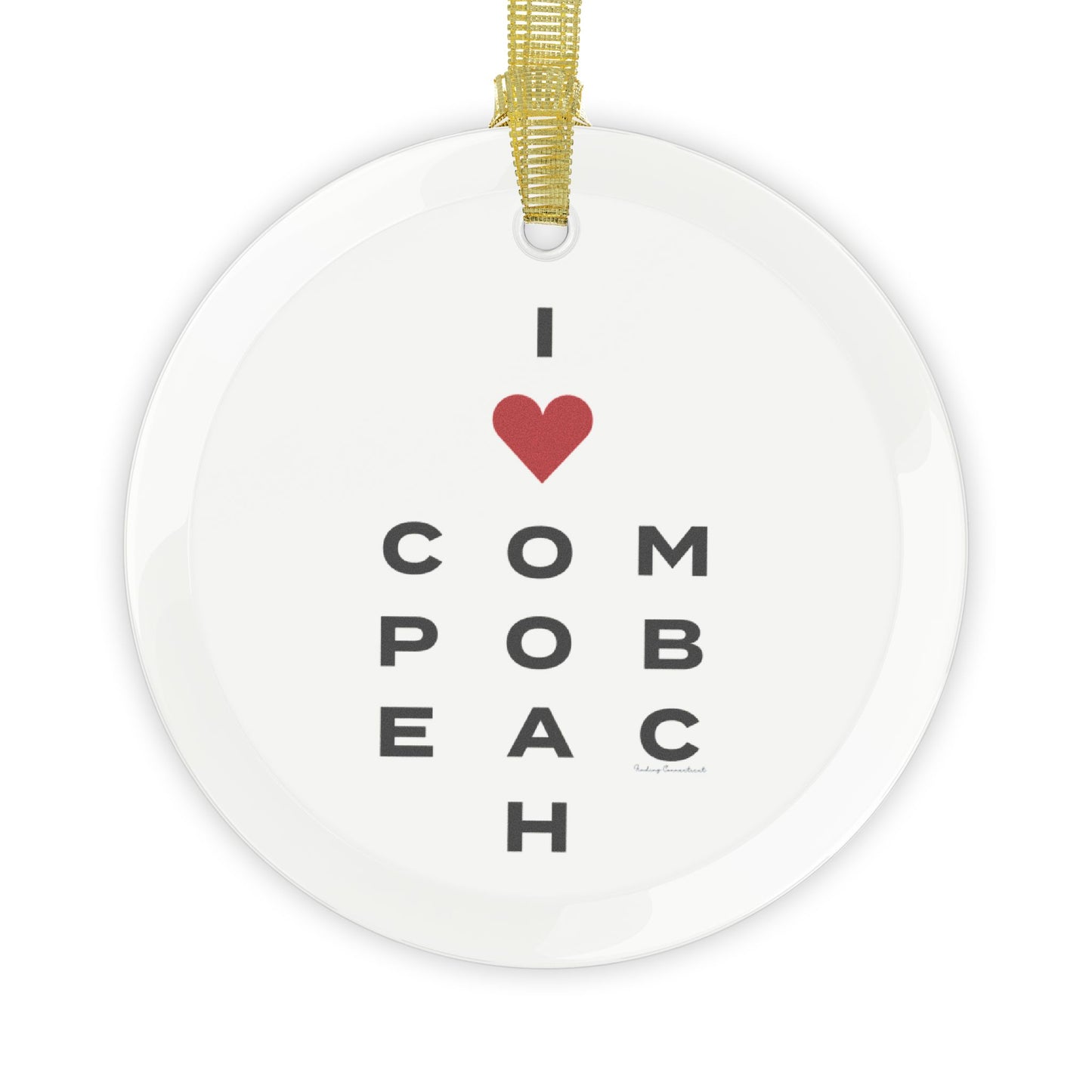 Compo Beach Vision Glass Ornaments