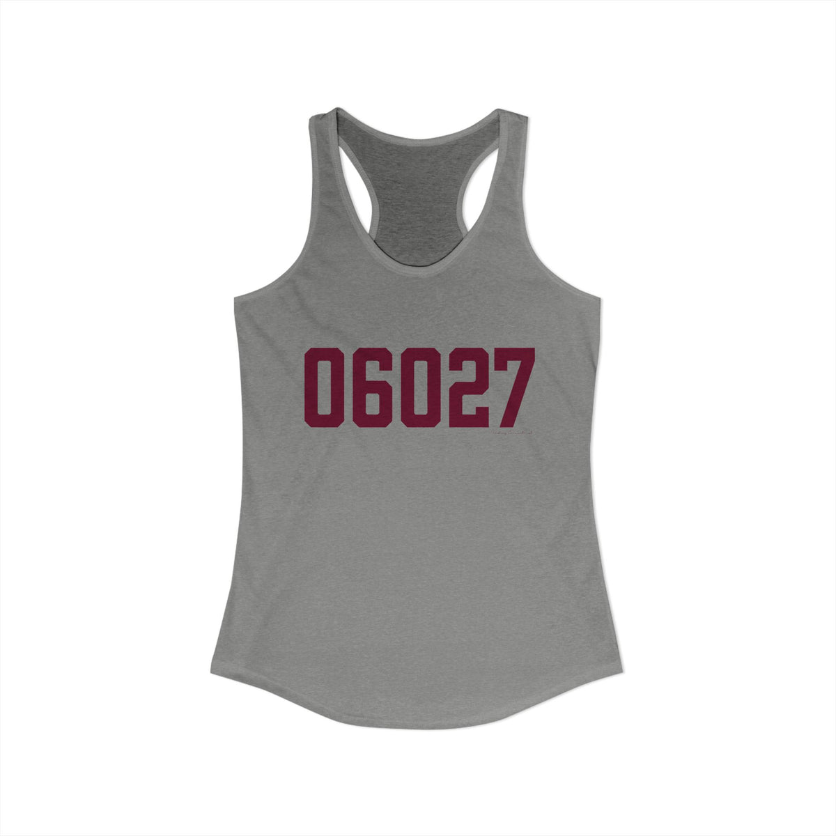 06027 Hartland Connecticut Zip Code Women's Ideal Racerback Tank Top
