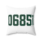 06851 Norwalk Connecticut Zip Code Spun Polyester Square Pillow