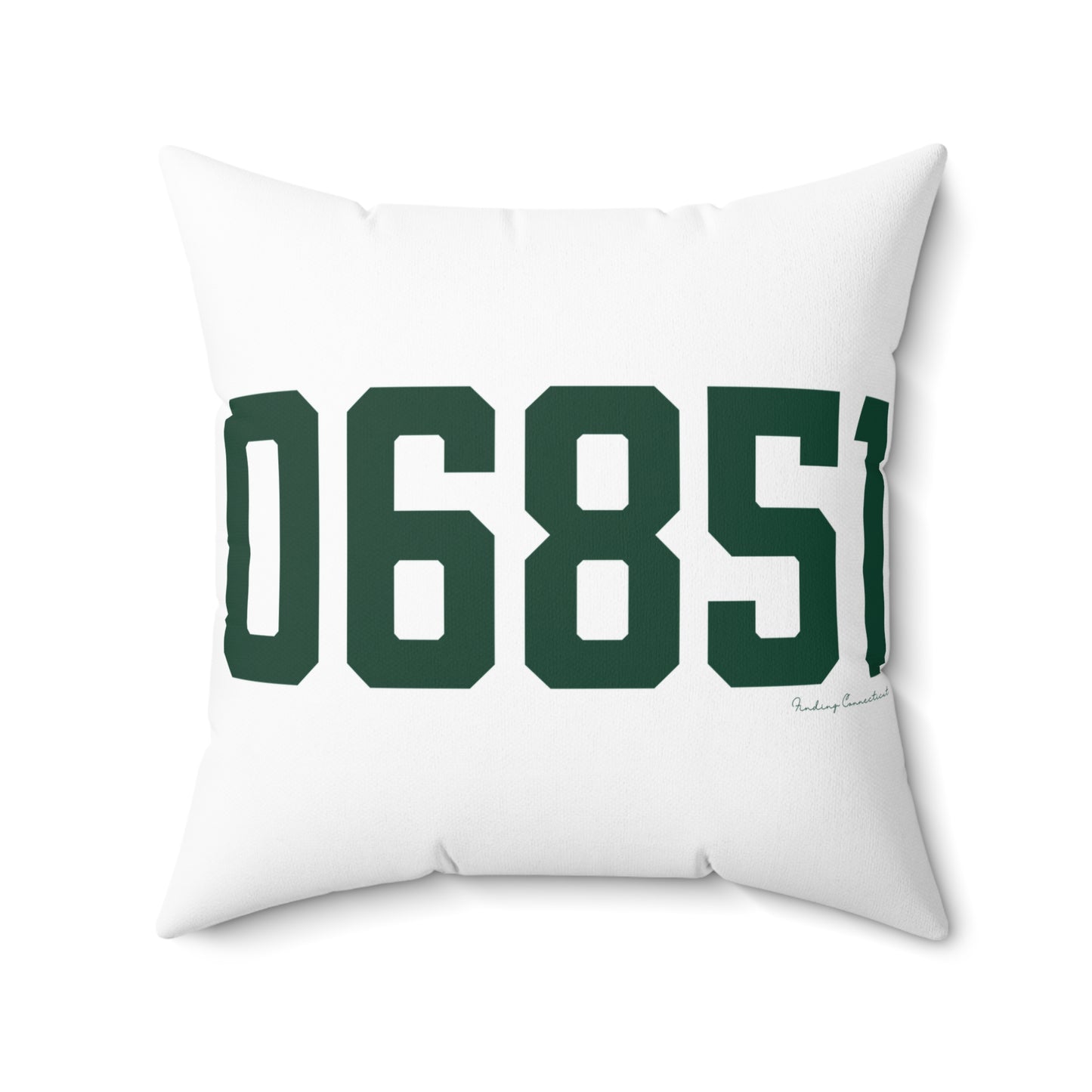06851 Norwalk Connecticut Zip Code Spun Polyester Square Pillow