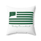Derby Connecticut St. Patrick’s Day Flag Spun Polyester Square Pillow