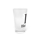 I Clover Black Rock Pint Glass, 16oz