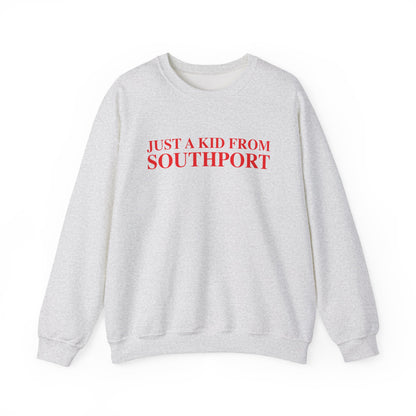 Just a kid from Southport Unisex Heavy Blend™ Crewneck Sweatshirt